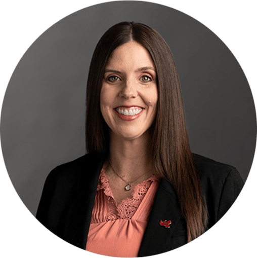 Headshot of Kathryn Uhles, MSP, MIS