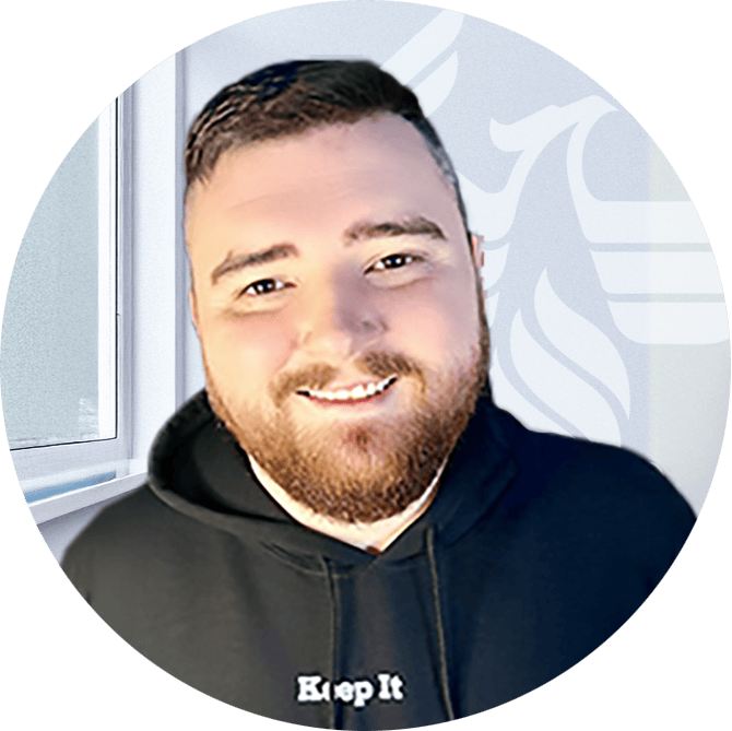 Headshot of Dustin Guichet, BSIT, 2023; Master of Science in Data Science in progress