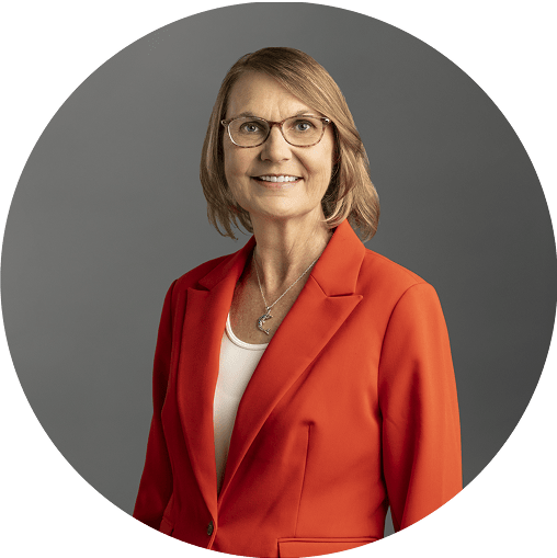 Interim Dean Sheila Babendir, EdD, LPC, is dedicated to inclusive learning, shown in her warm smile and professional demeanor.