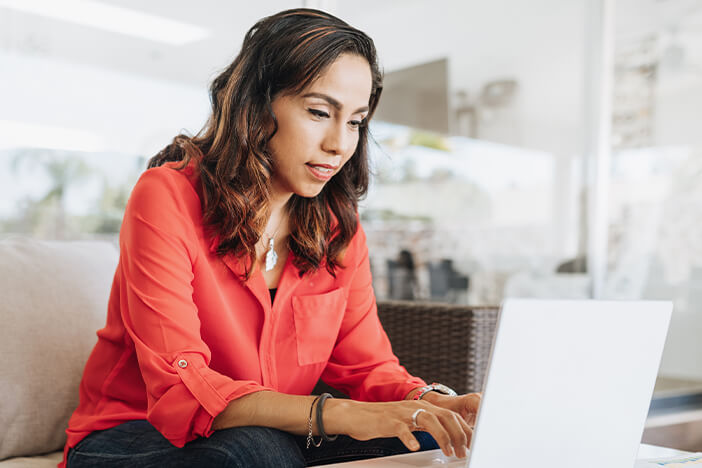 A faculty member reviews the results of a research study