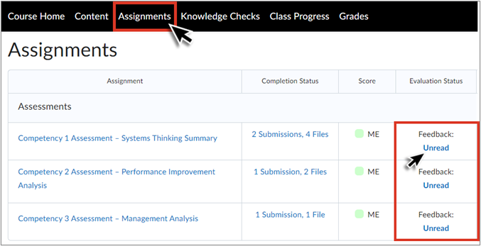 Assignments