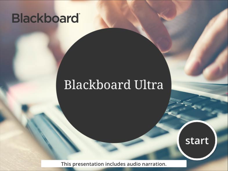 Click to play Welcome to Blackboard Ultra tutorial