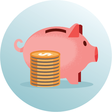 Piggy bank illustration