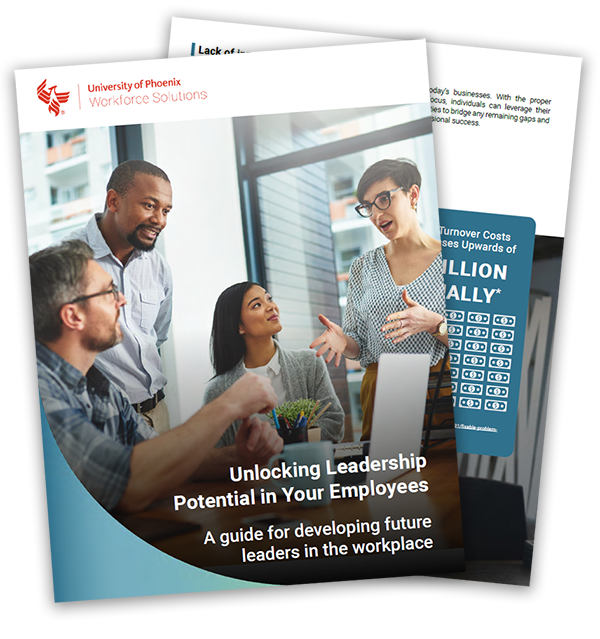 Screenshots of the Unlocking Leadership Potential whitepaper