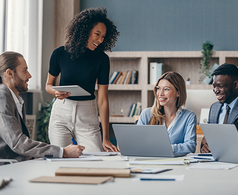 Business team working together 