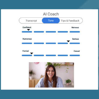 Screenshot of how the AI video assessment works